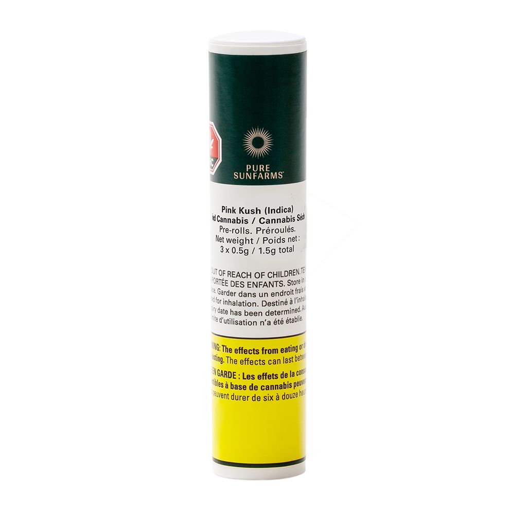 Pure Sunfarms - Pink Kush 3x0.5g Pre-Rolls Main Image