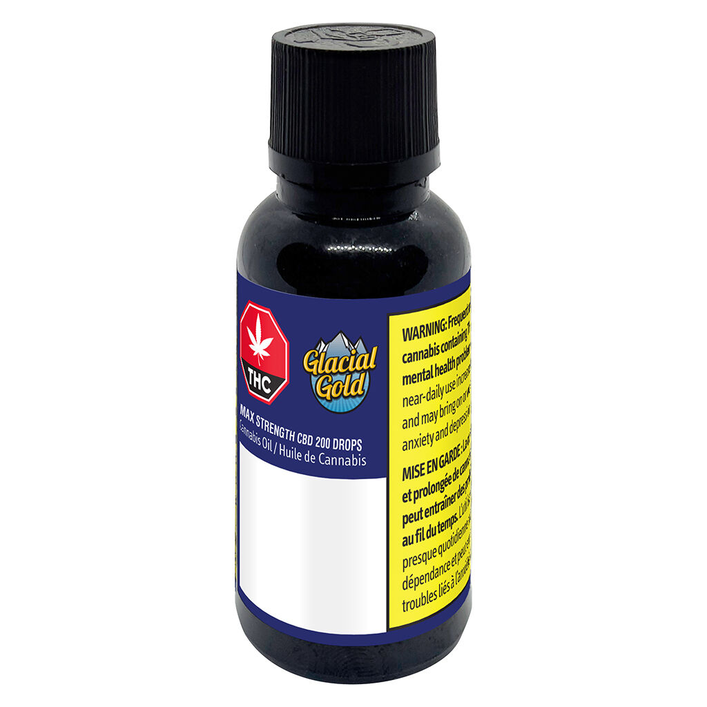 Glacial Gold - MAX Strength CBD 200 Drops - 30ml